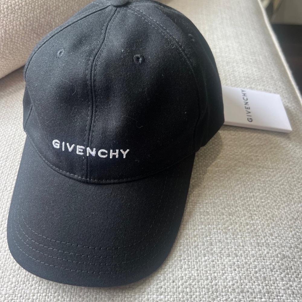 Givenchy Black Hat Minimalist Embroidered Logo